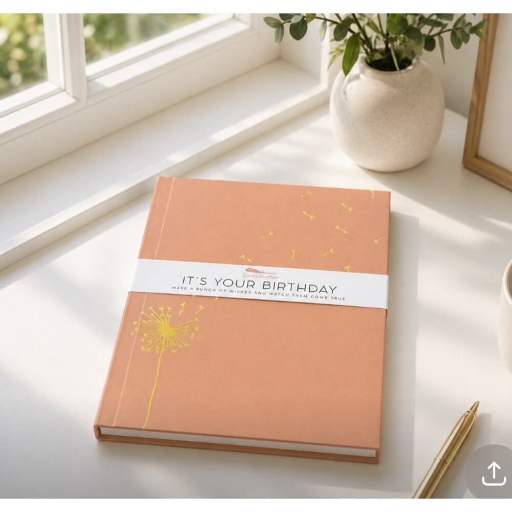 Lucky Feather Its Your Birthday Notebook New